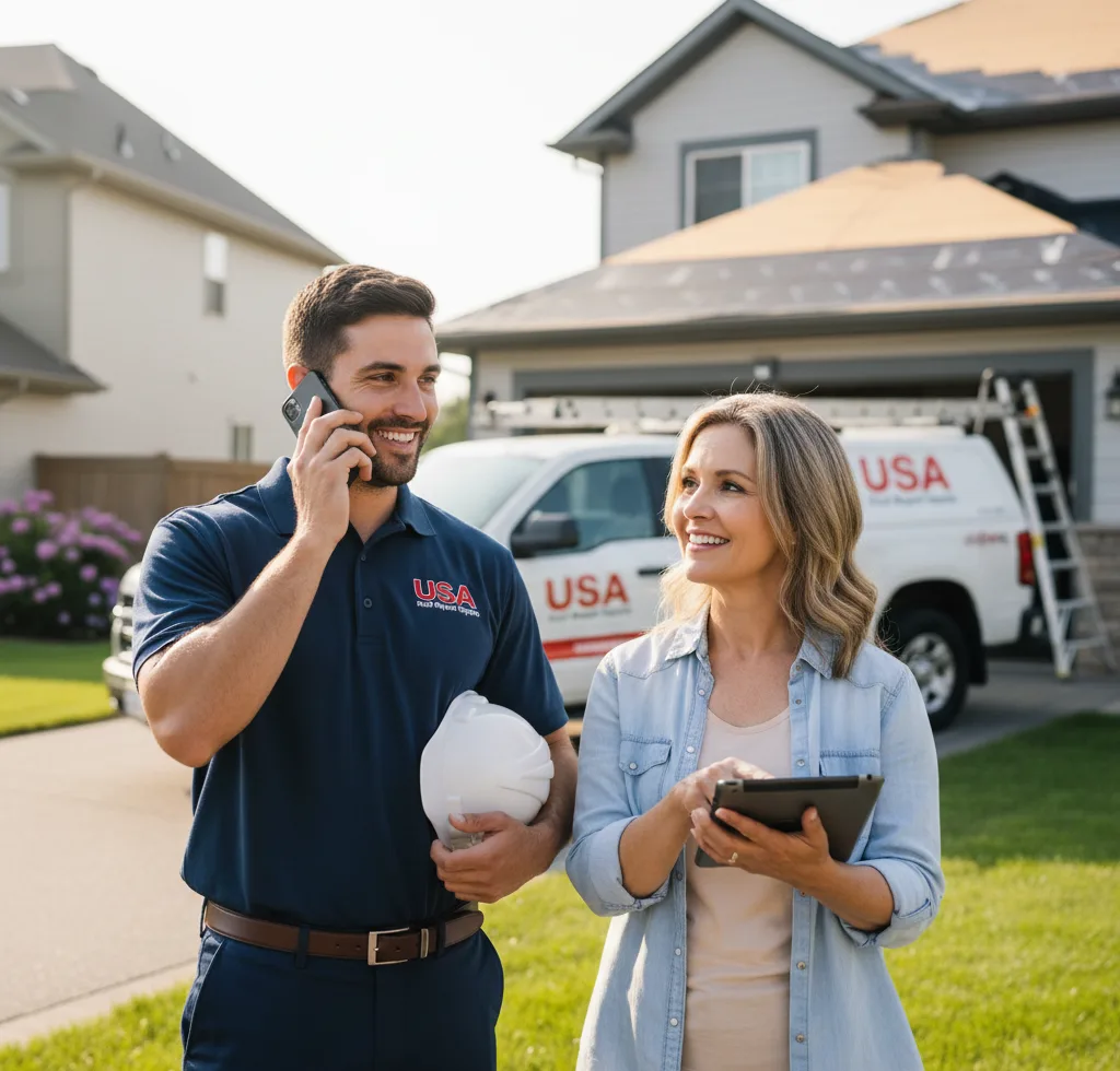 USA Roof Repair Experts customer support in Boyd